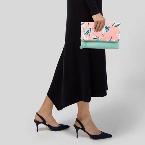 Anthropologie Rachel Pally Foldover Vegan clutch - Picture 1 of 16